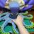 Crocheted Blue green Octopus LARGE plushie 3 thumbnail