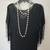 Black lace maxi dress with fringes, Size 14 3 thumbnail