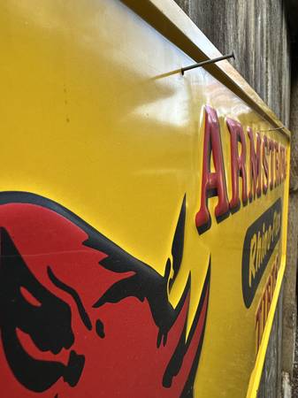 Vintage Armstrong Rhino-Flex Tires Metal Sign - $1,450 (Mill Creek)63470982444547122