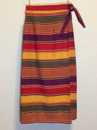 Vintage Estefanie's Guatemalan Cotton Wrap Around Skirt 1