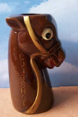 Vintage Horse Head Bar Jigger "Longshot" 1