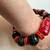 OOAK Red Coral &Cinnabar Quite Luxury Stretch Bracelet 4 thumbnail