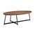 Niklaus 47" inch Oval COFFEE Table MCM Mid Century Modern Design Wood 1 thumbnail