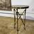 Vintage French “Directoire Table”, Brass Base with Marble Top 1 thumbnail
