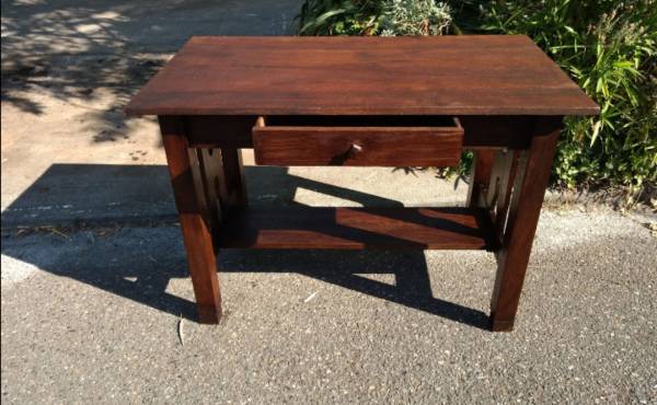 Desk solid oak table desk 1