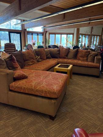 Custom made large sectional couch 1