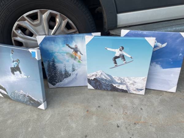 Snow boarding canvas 1