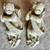 Vintage-2 Piece Lg. 16"H Chalkware/Plaster CHERUBS Angels Wall Hangers 1 thumbnail