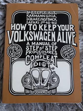 Vintage How to Keep Your Volkswagen Alive Manual beetle bus van