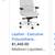 Leather white executive. Desk chair 6 thumbnail