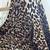 Leopard Print with Beaded Embellishment Long Sleeved Blouse-Size Small 11 thumbnail
