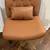 Clarence Modern Polyester Swivel Office Chair in Tan with Casters 1 thumbnail