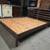 Brown Rustic Style Queen Size Platform Bed Frame 4 thumbnail
