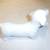 World Market Dachshund Shaped Picture Frame; White Ceramic Weiner Dog 8 thumbnail