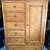 Solid Oak Dresser/Armoire and Night Stand/Small Dresser Set 1 thumbnail