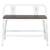 3 Months old vintage style metal and wood low-back bench seater 3 thumbnail