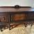 Antique English Jacobean Revival Carved Buffet Server Sideboard 3 thumbnail