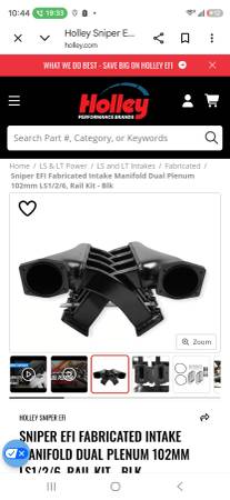Holley Sniper Cross Ram intake 1
