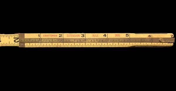 Regla plegable Craftsman vintage de 6' #3931 limpia - $12 (Baldwin)63471464651265120