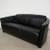 Free Postmodern Art Deco Style Italian Black Leather Sofa 15 thumbnail