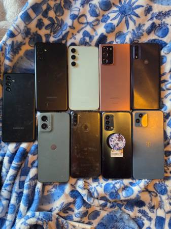 Box of 4g and 5g  cell phones 1