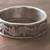 BIG size 14 solid 925 Sterling Silver pot leaf band ring 1 thumbnail