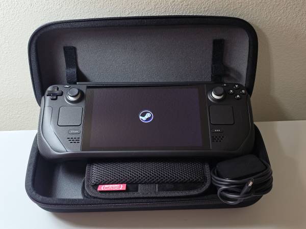 Steam Deck LCD 256GB Gaming Console w Case, Like New - video