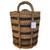Woven Striped Basket Tall Natural Black Threshold Home Decor 1 thumbnail