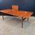 Restored Danish Modern teak expanding surfboard dining table 4 thumbnail