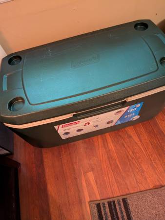TWO NEW LARGE 120 QUART COLEMAN COOLERS - $40 (Anniston)63440276046339124