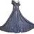 XSCAPE Women Sz 4 Long gown dress silver party cocktail glitter NEW NW 18 thumbnail