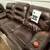 BROWN LEATHER RECLINER COUCH. 89 INCHES WIDE 2 thumbnail
