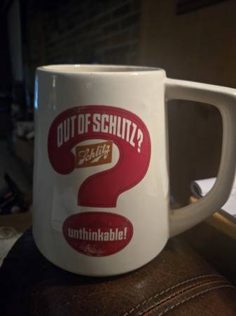 Vintage large schlitz beer stein 1