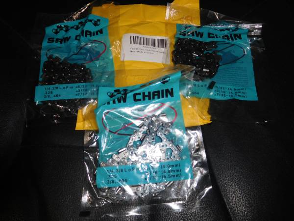 3 LOT 12" Chainsaw Chain For Dewalt Ryobi Worx 44 DL .050/45 DL .043 1