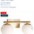 Farrell 2 Light 18 inch Gold Vanity Light Wall Light 1 thumbnail