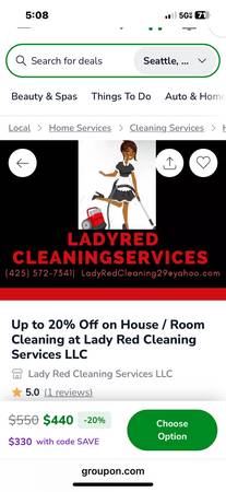 🧹🏢🪣 LADY RED CLEANING 🧹🪣🏠 425 572-7341 1