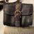 VTG DKNY-Black Leather Vintage Y2K Detachable Belt Bag Brass Medallion 8 thumbnail