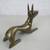 Vintage Solid Brass Dog Figurine 9 1/2" Length 5 thumbnail