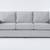 Mathers Oyster Grey Fabric 91" Sofa 2 thumbnail