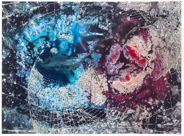 Cosmic Abstract Art Prints – Hubble Inspired Contemporary Acrylic Works 1