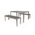 Contemporary Outdoor Dining Table + 2 Benches 3 thumbnail