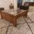 Intricate Woven Rattan 4 Panel Glass Top Coffee Table 2 thumbnail