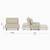 Modern Convertible Single Sleeper Chair / Sofa Bed Sillón Cama Individ 2 thumbnail