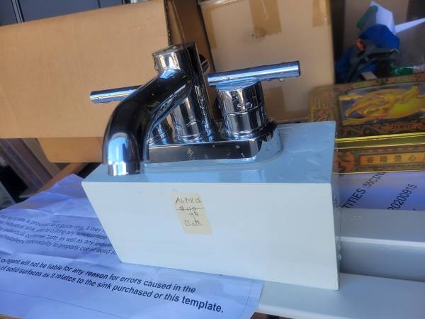 Faucet clearance, Kitchen cabinet, shower door,floor, window.......... 1