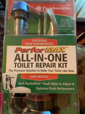 Brand New Fluidmaster Universal All-In-One Toilet Repair Kit 1