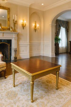 Gold & Wood End Table 1