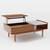 West Elm Mid-Century Marble Pop-Up Coffee Table (48") 2 thumbnail