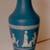 Hand Painted Vintage Vase - Women Fugures Blue and White 6 thumbnail
