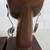 African Hand Carved Tribal Folk Art Wood Man & Woman Busts Signed 12" 9 thumbnail