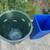 2 Heavy Duty Round and Square Trash Recycling Leaf Bins Cans 2 thumbnail